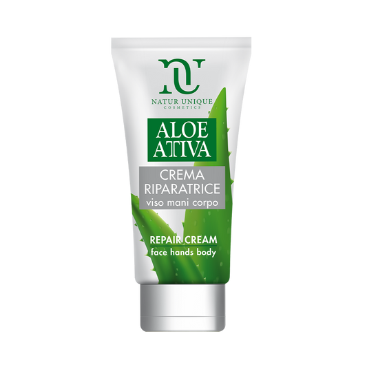 Aloe Attiva Crema Riparatrice Viso Mani Corpo NATUR UNIQUE 150ml