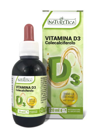 VITAMINA D3 GOCCE Colecalciferolo NATURETICA